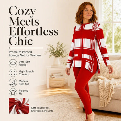 Women's Printed Tunic and Leggings Set