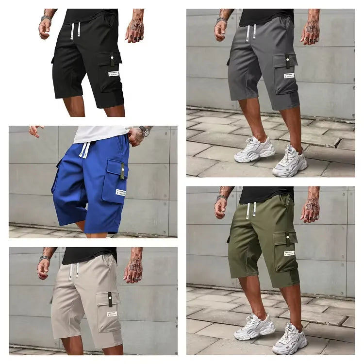 Men’s Drawstring Cargo Shorts