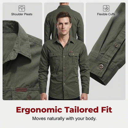 Men's Rugged Long Sleeve Work Shirt