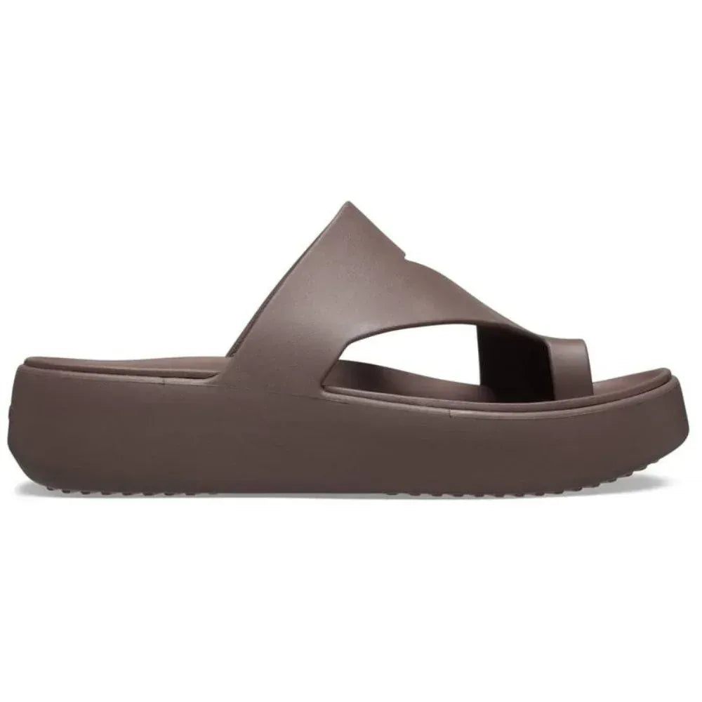 Toe Loop Platform Slide Sandals
