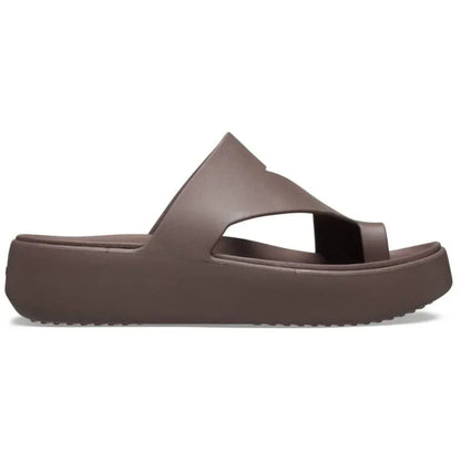 Toe Loop Platform Slide Sandals