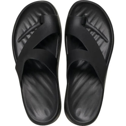 Toe Loop Platform Slide Sandals