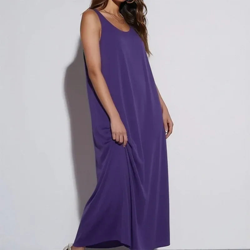 Women’s Sleeveless Flowy Maxi Dress