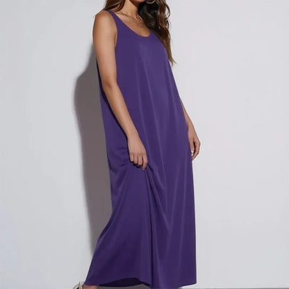 Women’s Sleeveless Flowy Maxi Dress