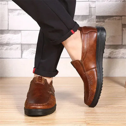Men’s Casual Slip-On Leather-Look Comfort Loafers