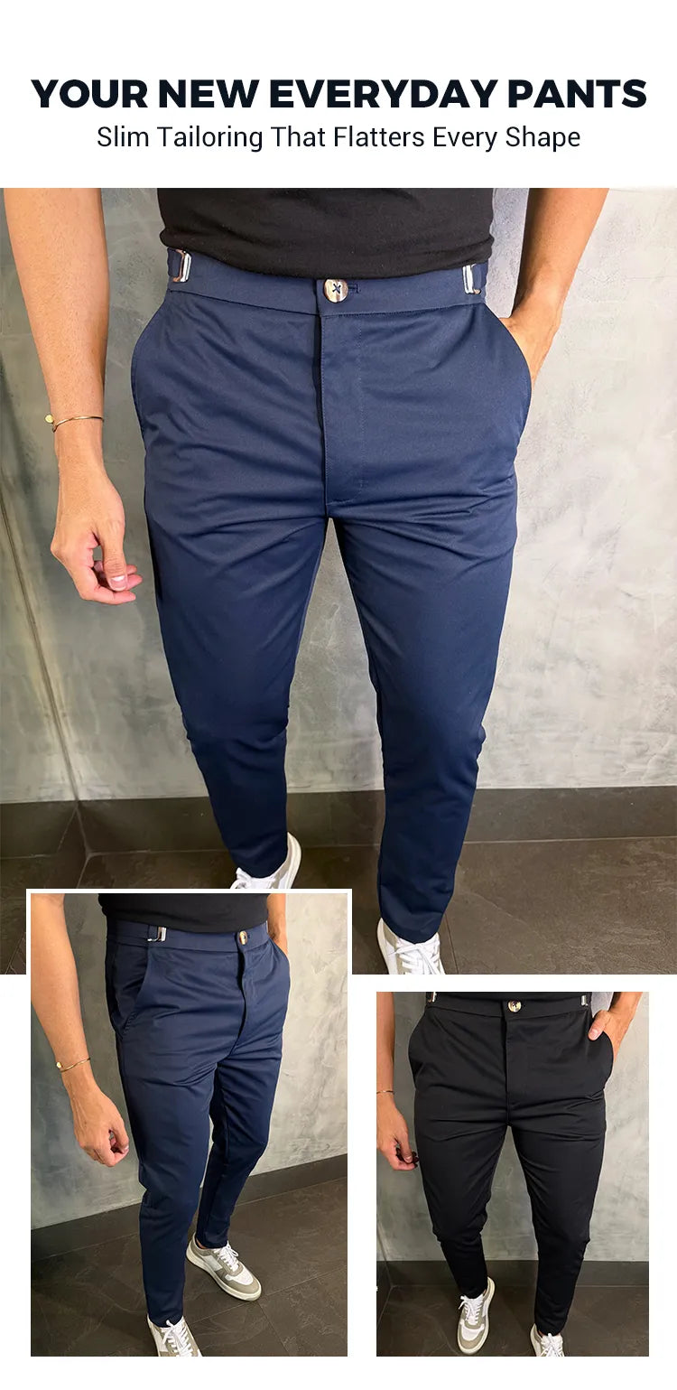 Men’s Slim-Fit Stretch Casual Pants