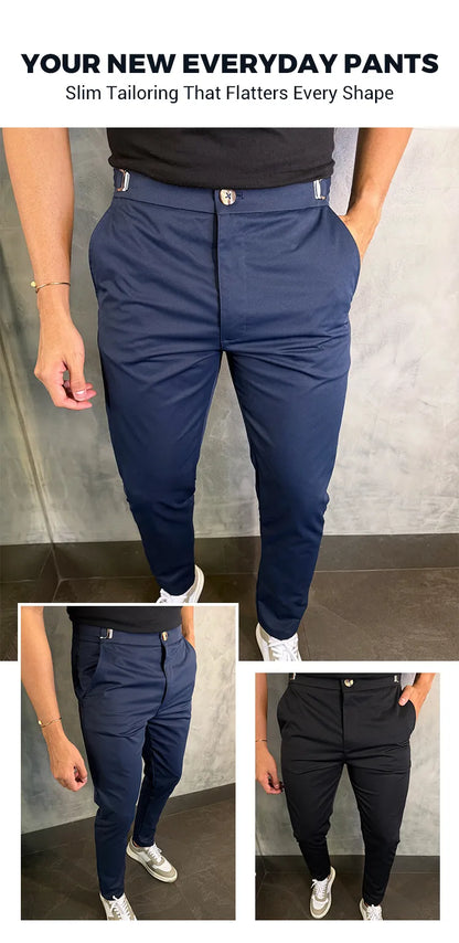 Men’s Slim-Fit Stretch Casual Pants