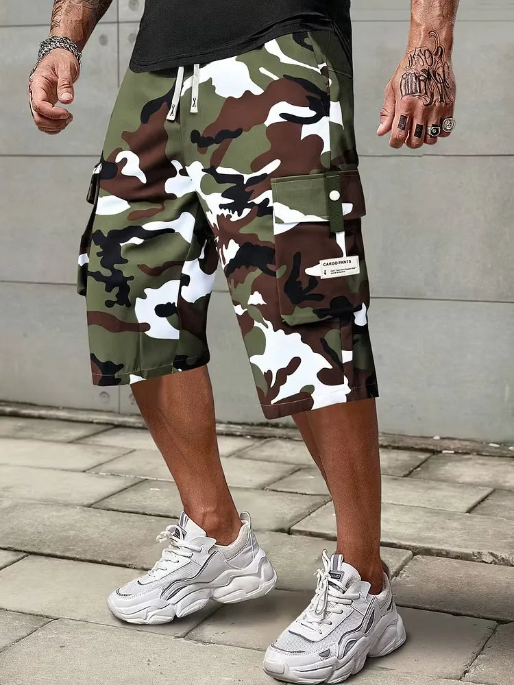 Men’s Drawstring Cargo Shorts