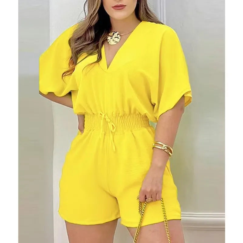 Women's Elastic Waist Romper