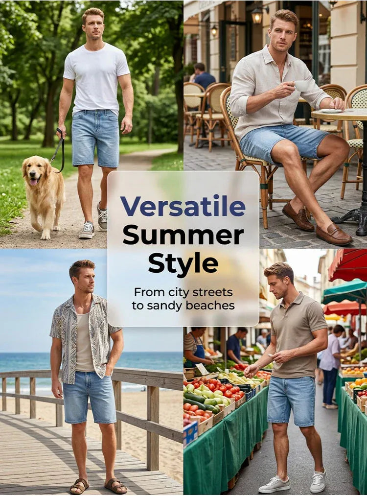 Men’s Relaxed Fit Denim Shorts