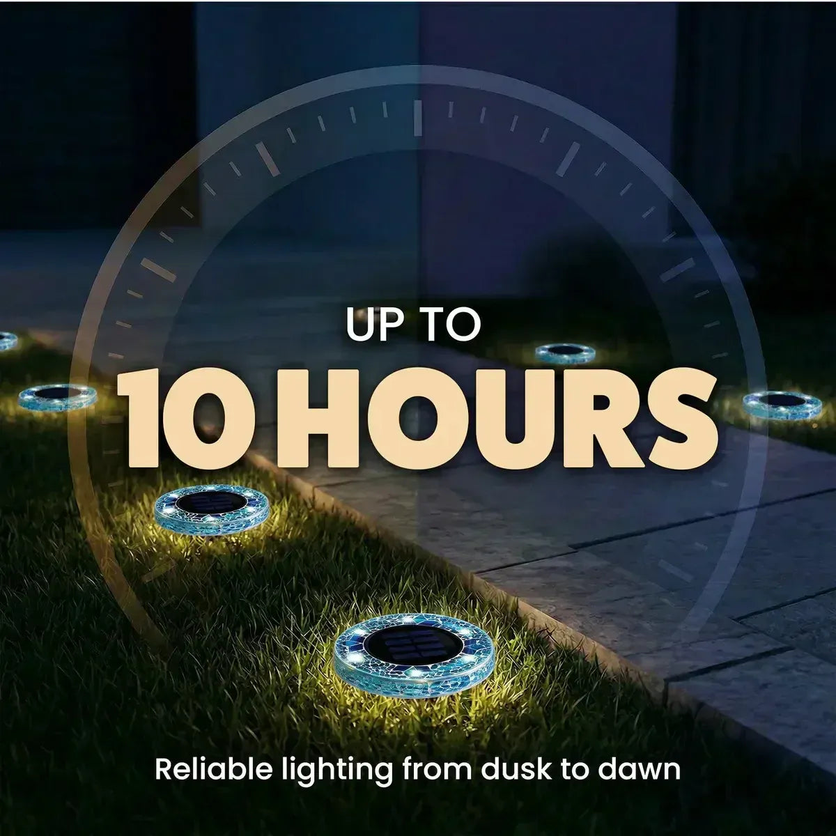 Solar Mosaic LED Pathway Lights