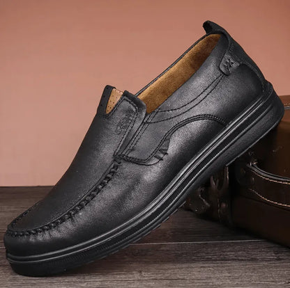 Men’s Casual Slip-On Leather-Look Comfort Loafers