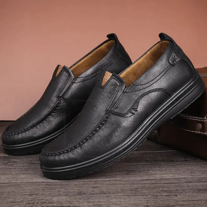 Men’s Casual Slip-On Leather-Look Comfort Loafers