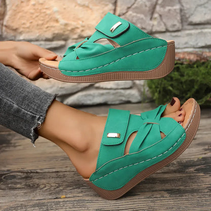 Women’s Comfort Wedge Slide Sandals