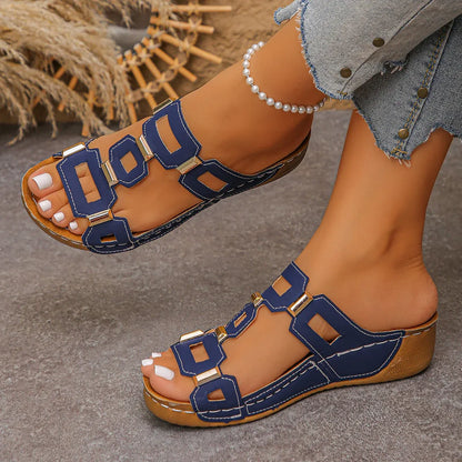 Women’s Cutout Wedge Summer Sandals