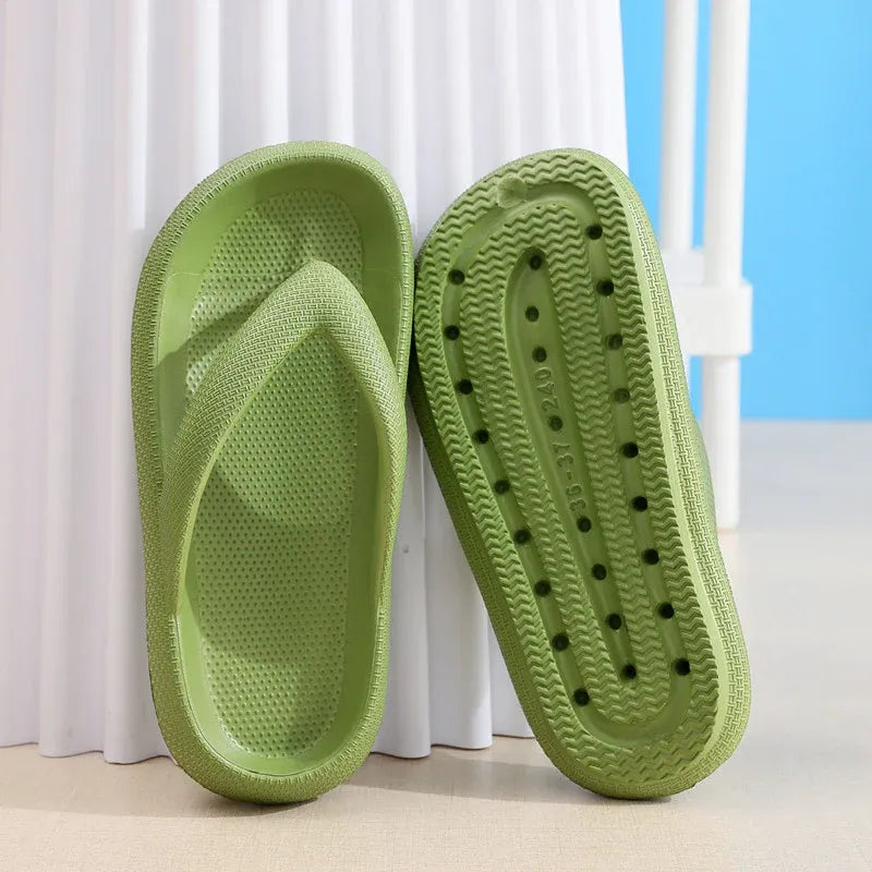Women's Cushioned Platform Flip Flops