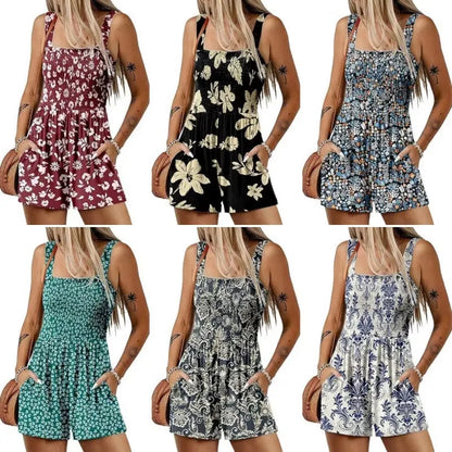 Women’s Smocked Floral Summer Romper