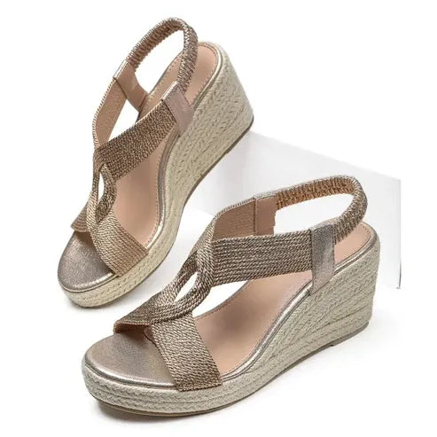 Women’s Woven Slingback Wedge Sandals
