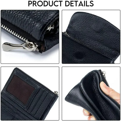 Unisex Pebble Leather-Look RFID Wallet