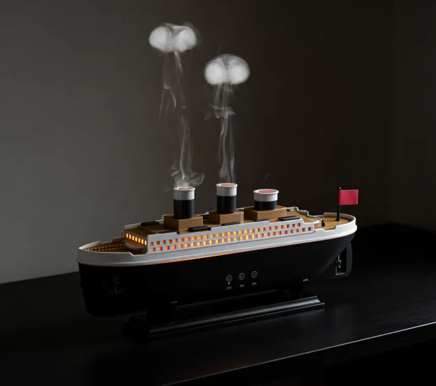 Cruise Ship Essential Oil Diffuser with Remote and Ambient Light