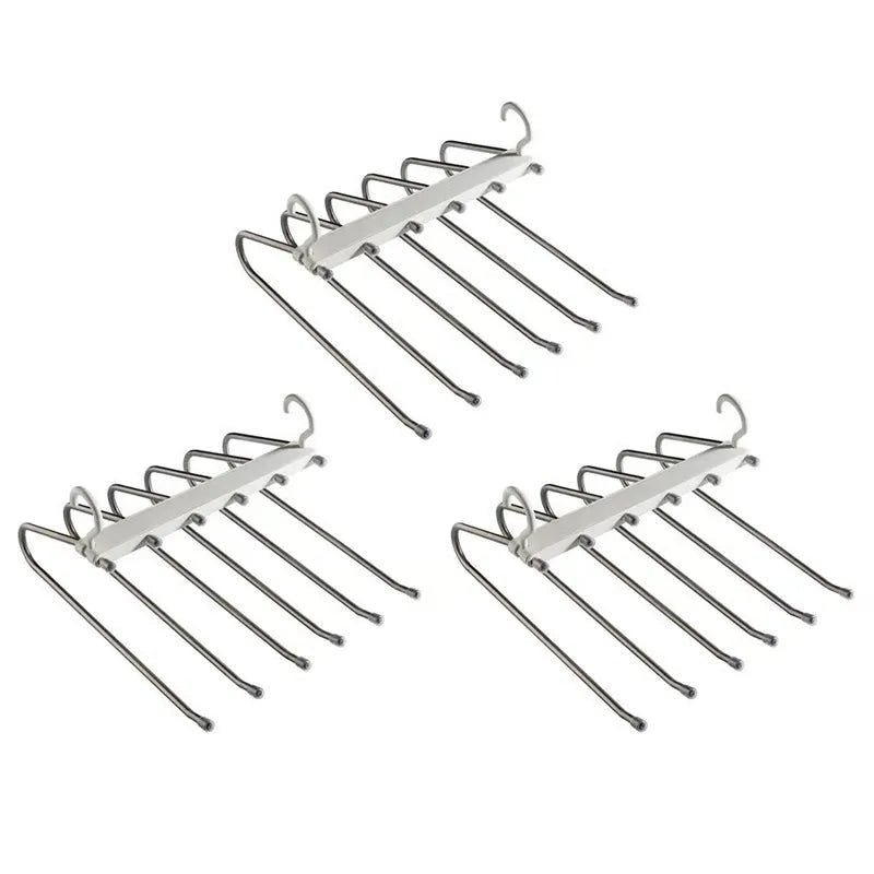 6-Tier Space Saving Foldable Pants Hanger Rack
