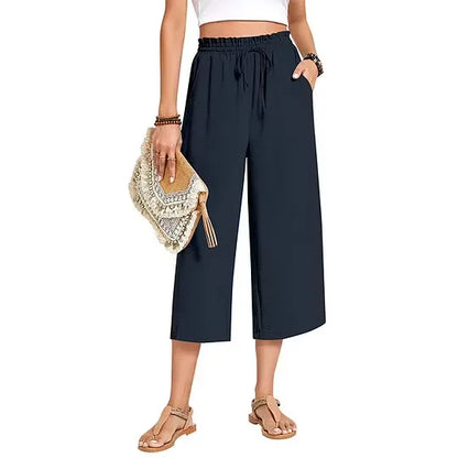 Women's Wide Leg Capri Pants