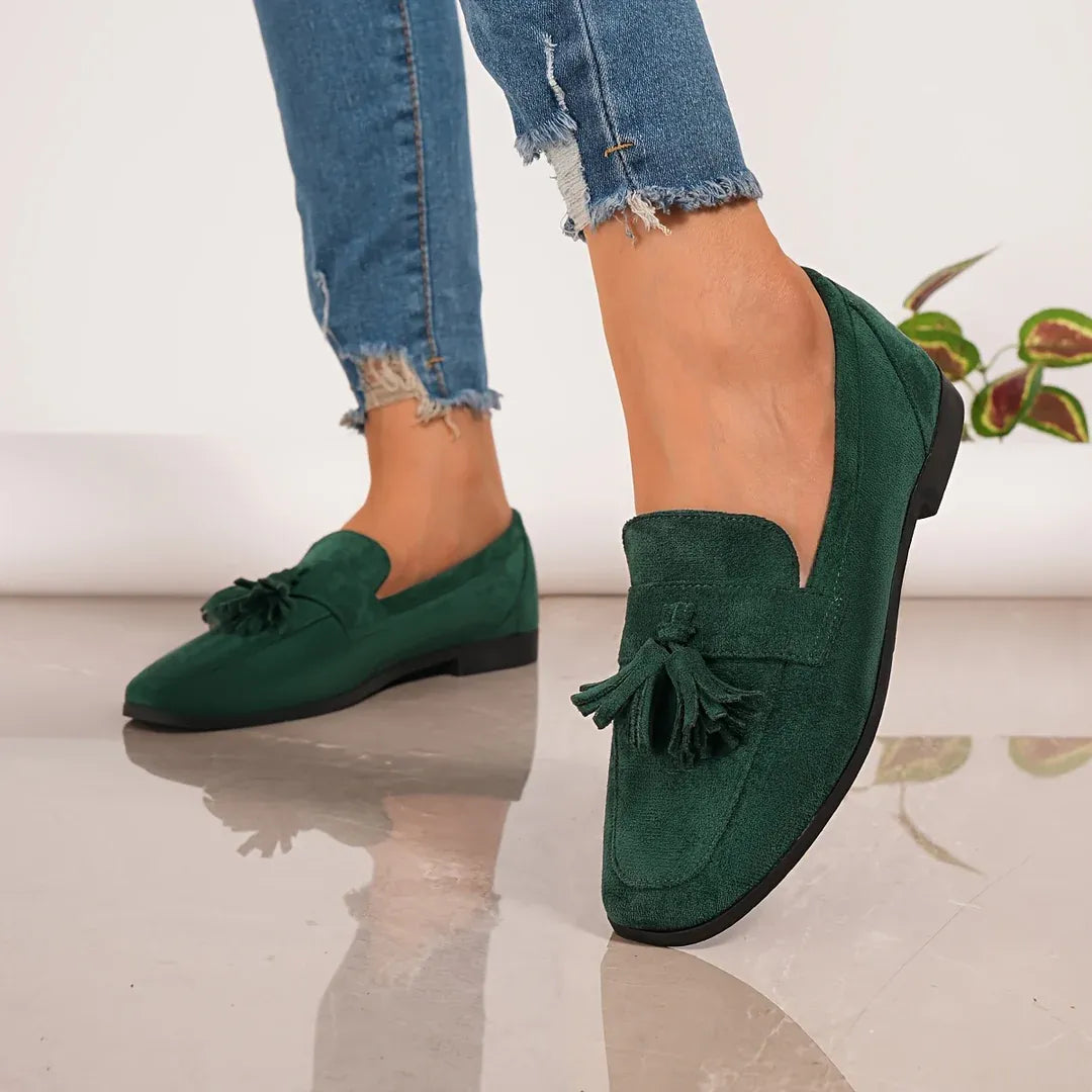 Women’s Suede-Look Tassel Loafers