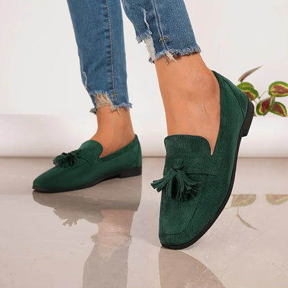 Women’s Suede-Look Tassel Loafers