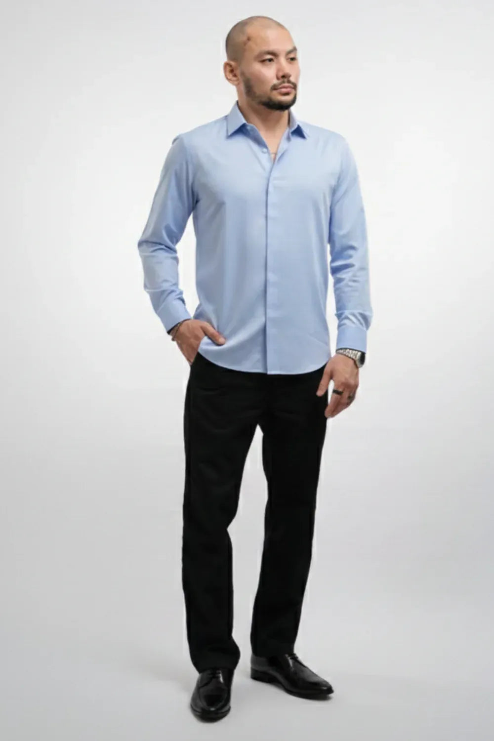 Men’s Wrinkle-Resistant Long-Sleeve Dress Shirt