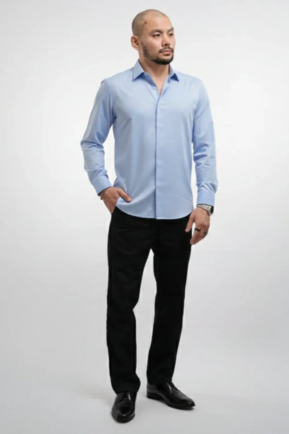 Men’s Wrinkle-Resistant Long-Sleeve Dress Shirt