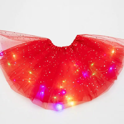 Girls’ Light-Up Star Tulle Tutu Skirt