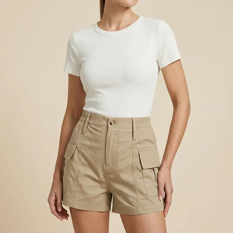 Women’s High-Waisted Cargo Shorts
