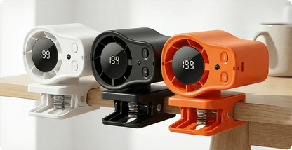 Portable Clip-On Turbo Fan with LED Display
