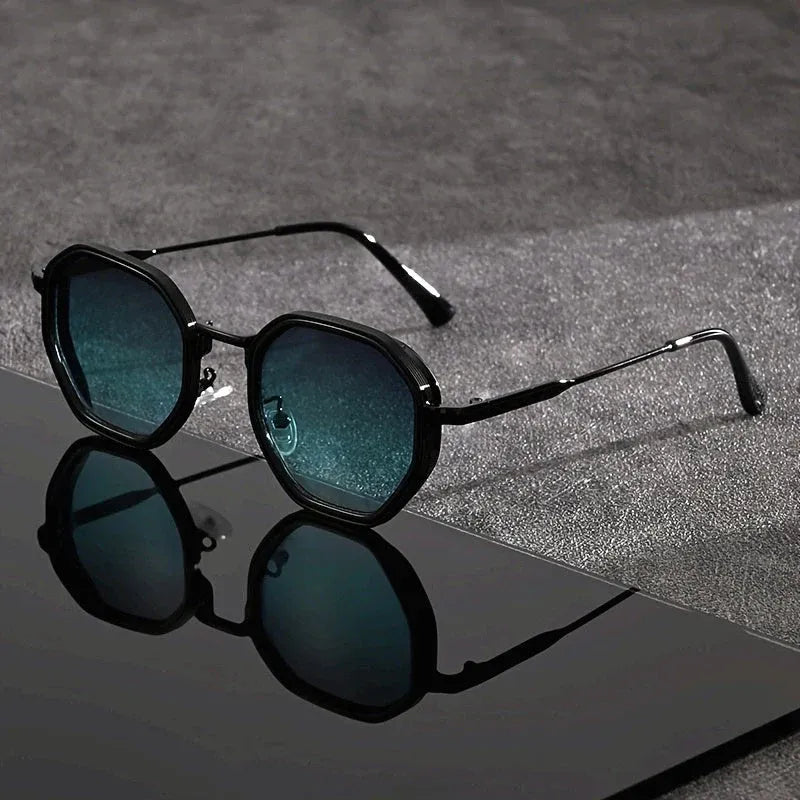 Unisex Octagonal Frame Sunglasses