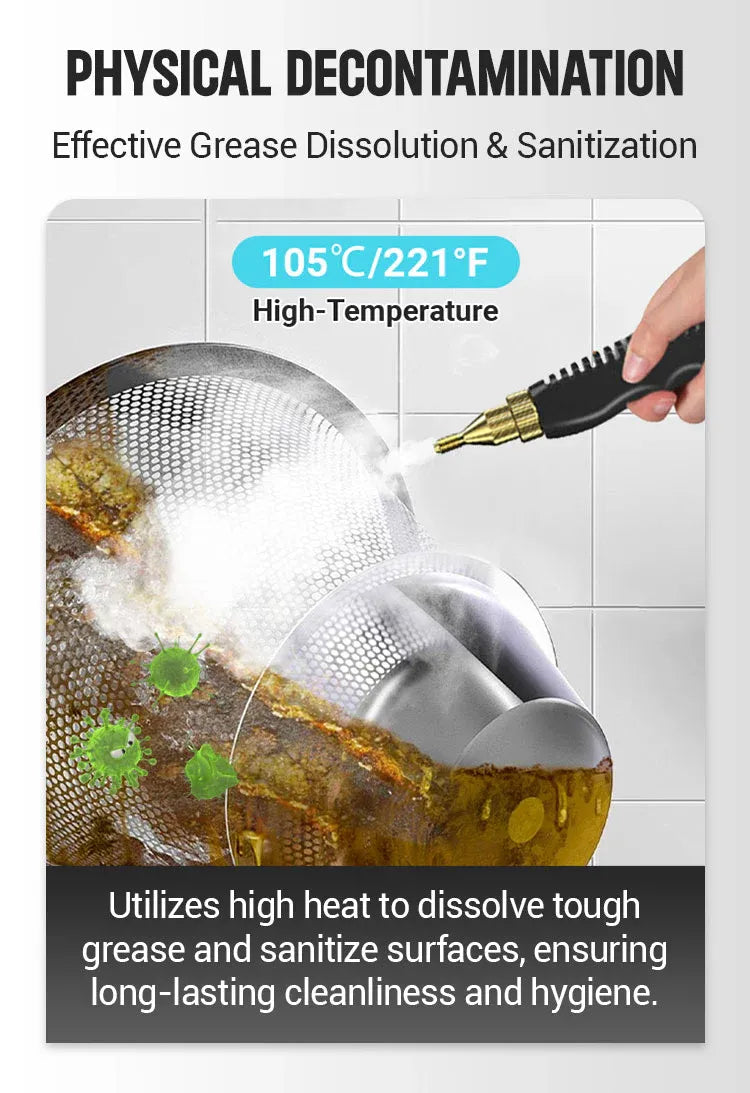 2500W Pressurized Steam Cleaner