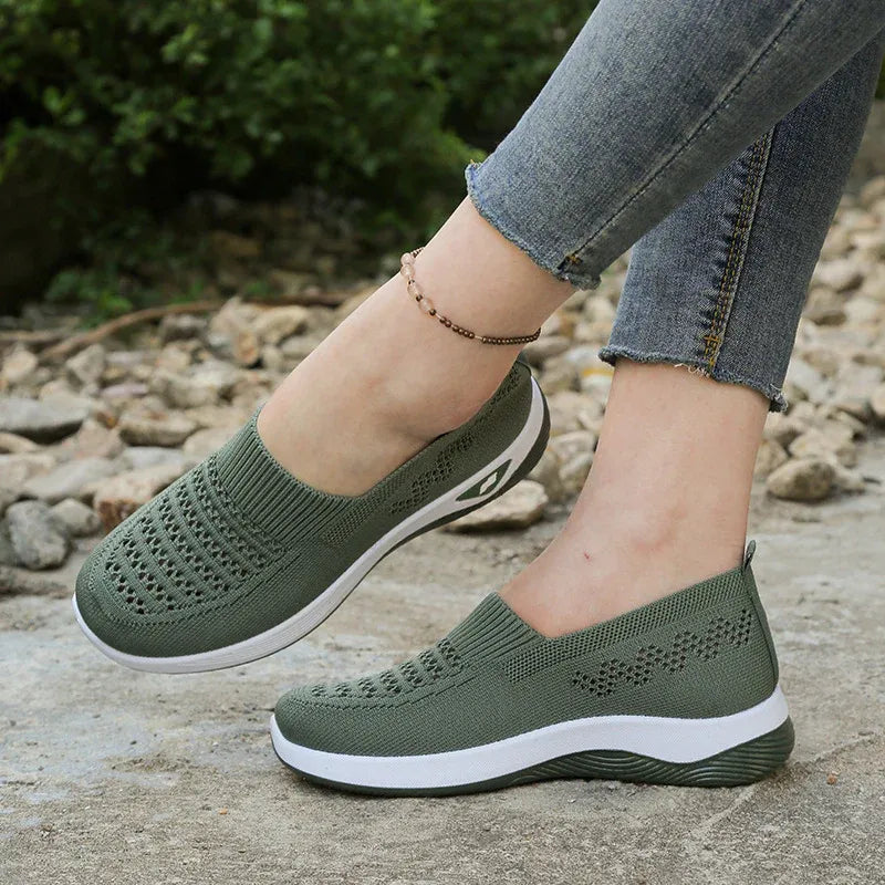 Women’s Breathable Knit Slip-On Shoes