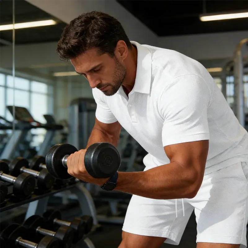 Men's Polo Shirt & Shorts Set