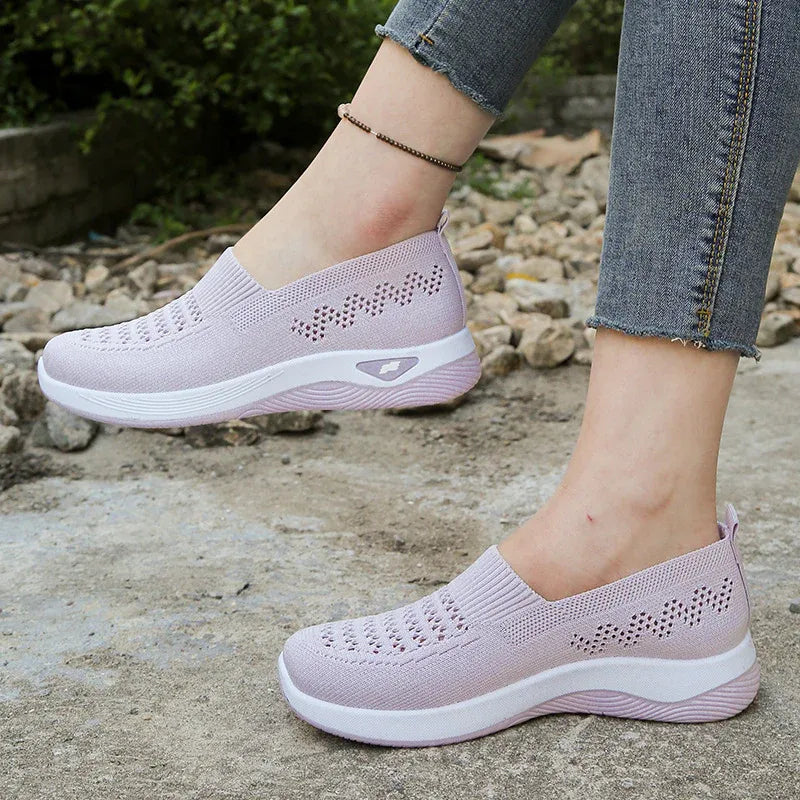 Women’s Breathable Knit Slip-On Shoes