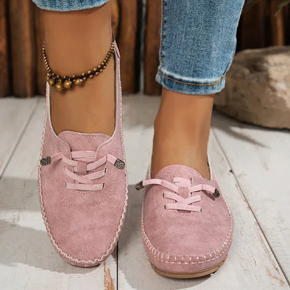 Women’s Lace-Detail Slip-On Casual Flats