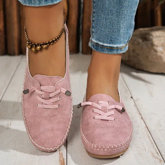 Women’s Lace-Detail Slip-On Casual Flats