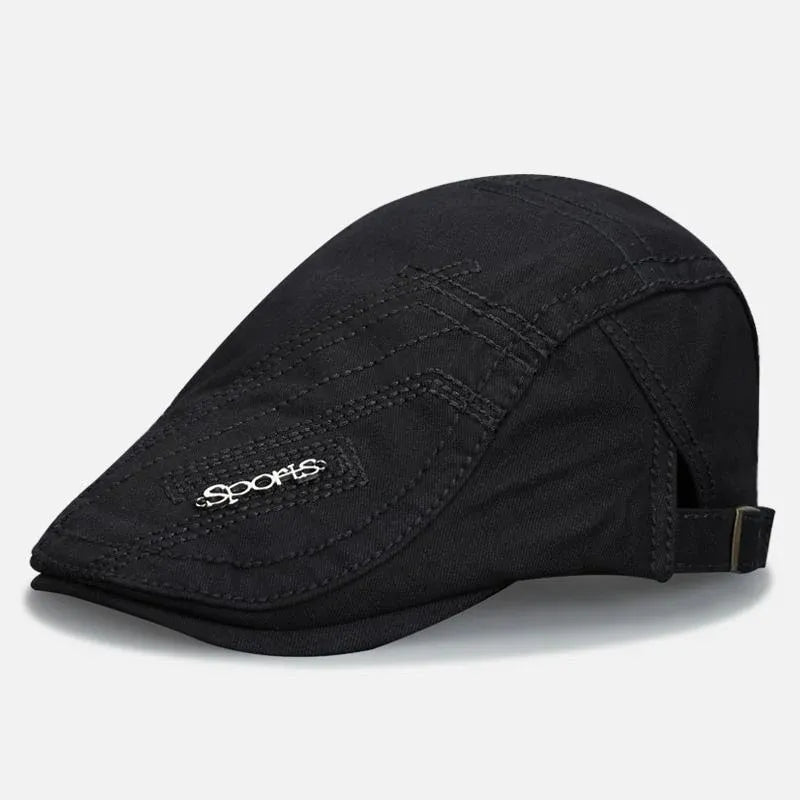 Men’s Classic Flat Cap Breathable Adjustable Hat