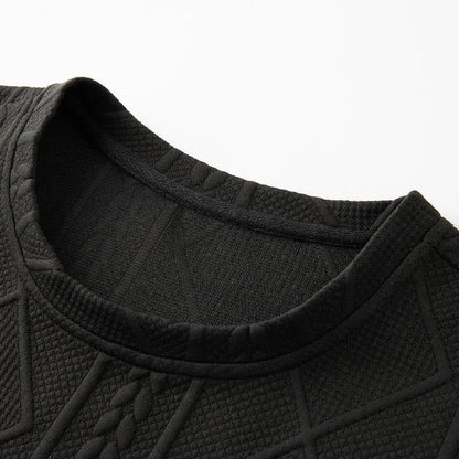 Men’s Textured Short-Sleeve Shirt and Shorts Set