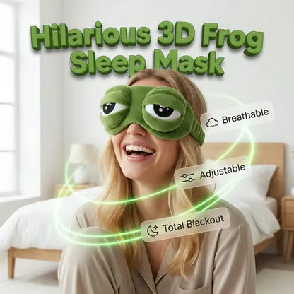 3D Frog Blackout Sleep Mask