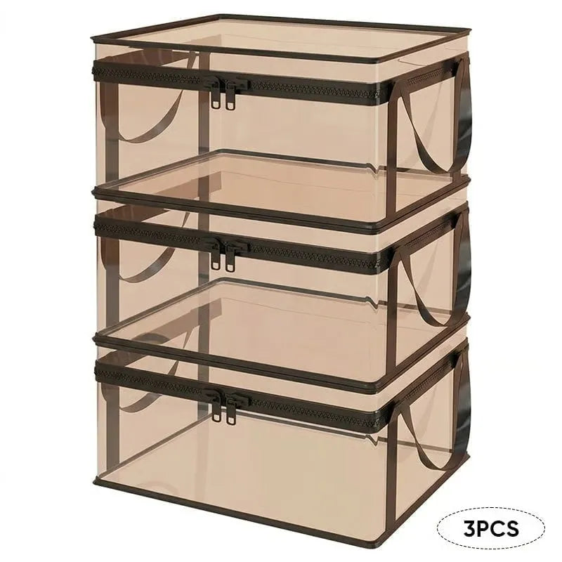 Kids' Clear View Plush Toy Storage Organizer Set