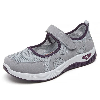 Women’s Breathable Hook-and-Loop Comfort Walking Shoes