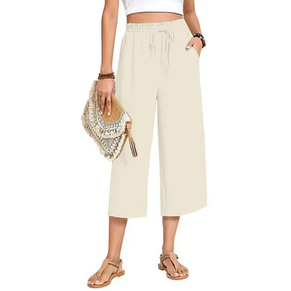 Women's Wide Leg Capri Pants