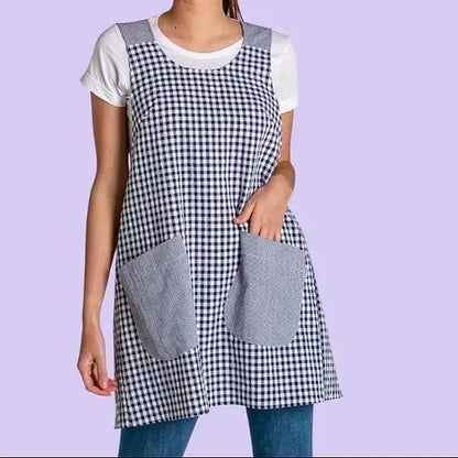 Women's Printed Cross Back Apron