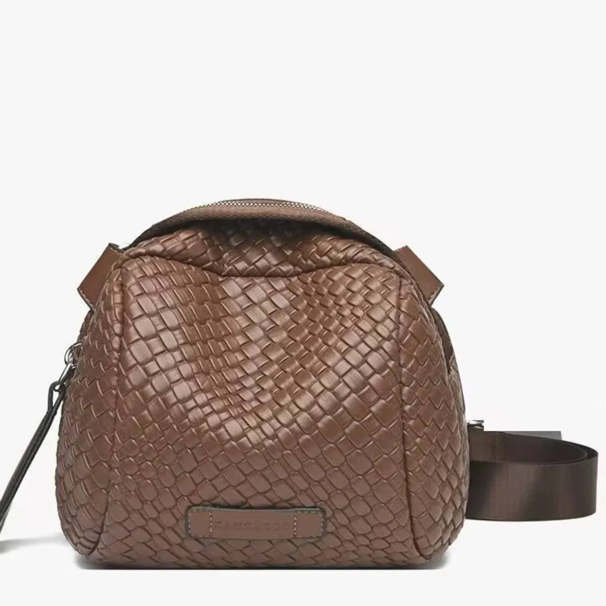 Women’s Woven-Look Shell Crossbody Bag
