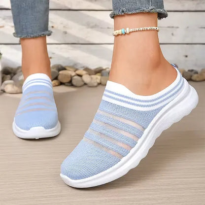 Women's Breathable Mesh Mule Sneakers