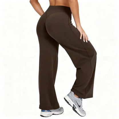 Women’s High-Waist Stretch Wide-Leg Yoga Pants